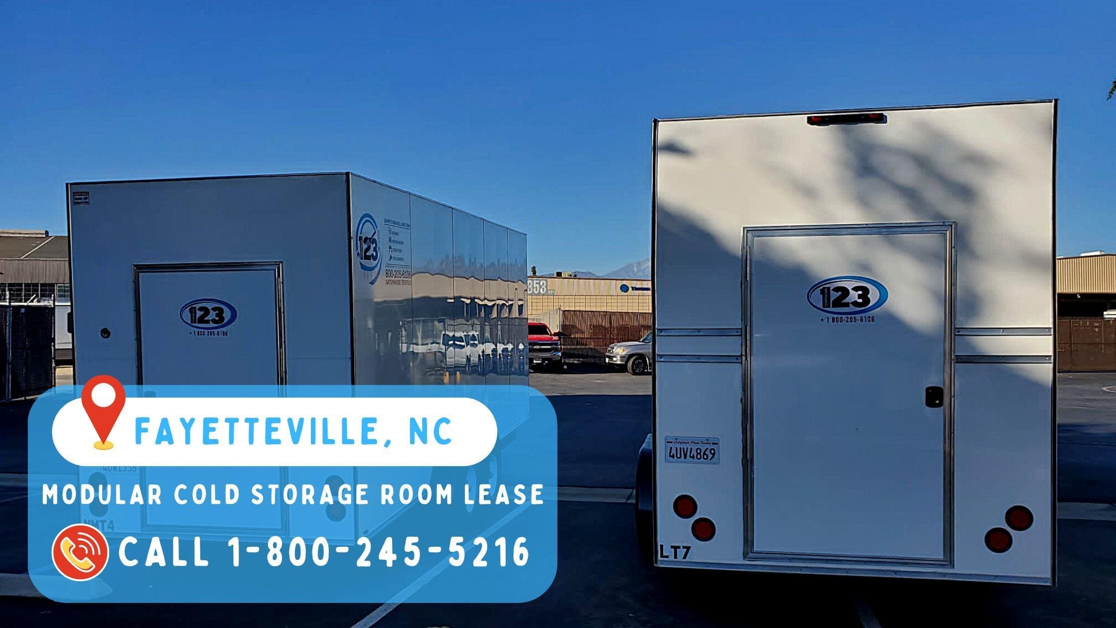 Modular Cold Storage Room Lease in Fayetteville