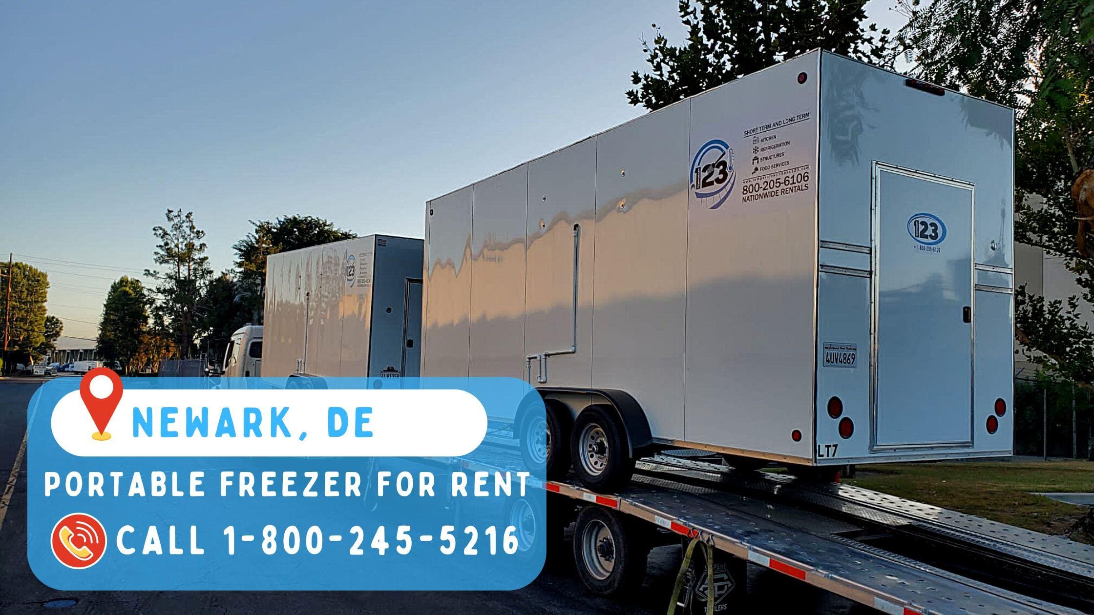 Portable freezer for rent in Newark