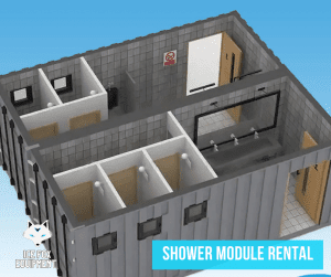 shower module rentals